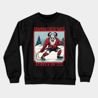 Krampus ice hockey Crewneck Sweatshirt